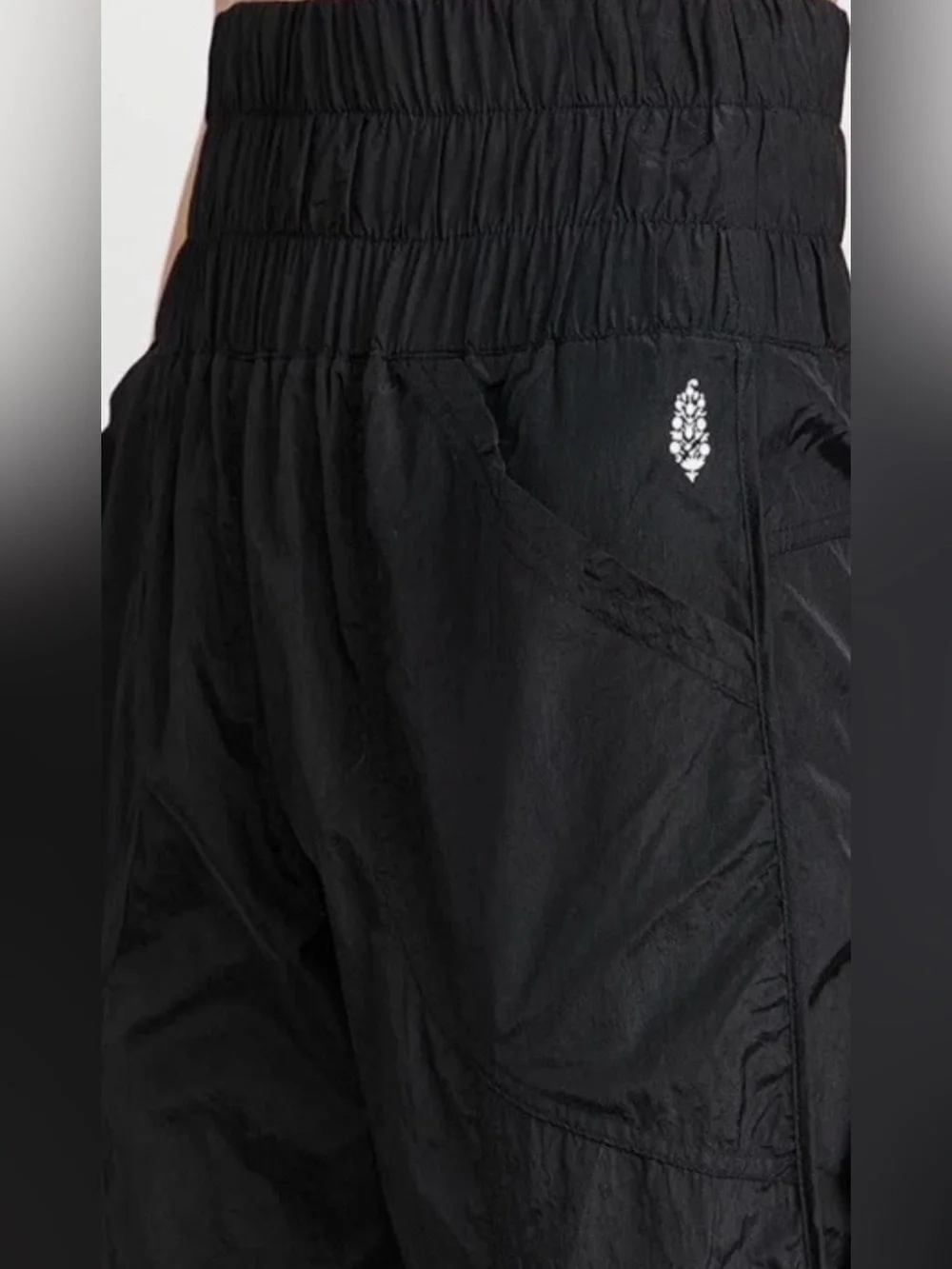 Free People Movement The Way Home Joggers Womens XS Black High Waist Nylon